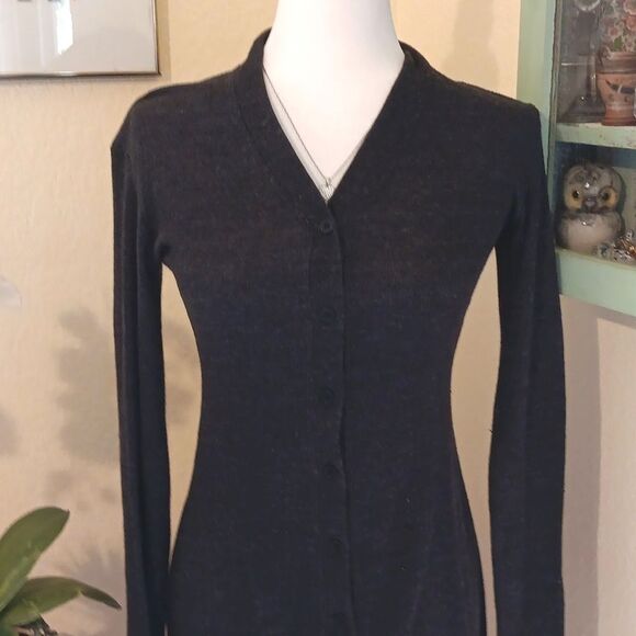 Alexis Lamontagna Dark Gray Midi Length Sweater Dress - Picture 2 of 11